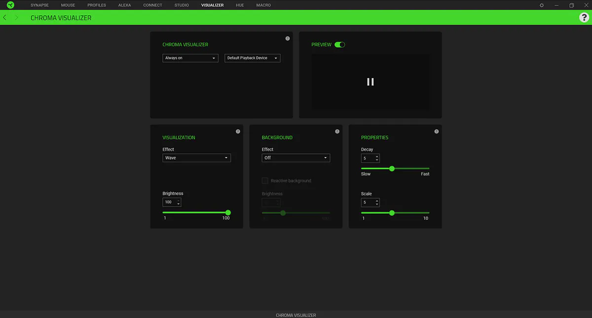 RAZER VIZUALIZER