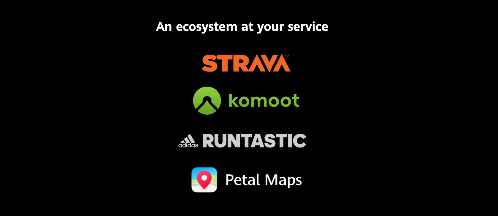 Strava, Comoot, Runstatik - huawei