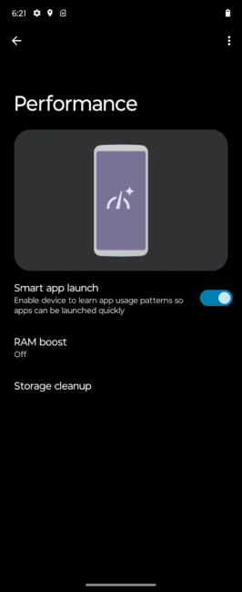 Motorola razr 40 - screen