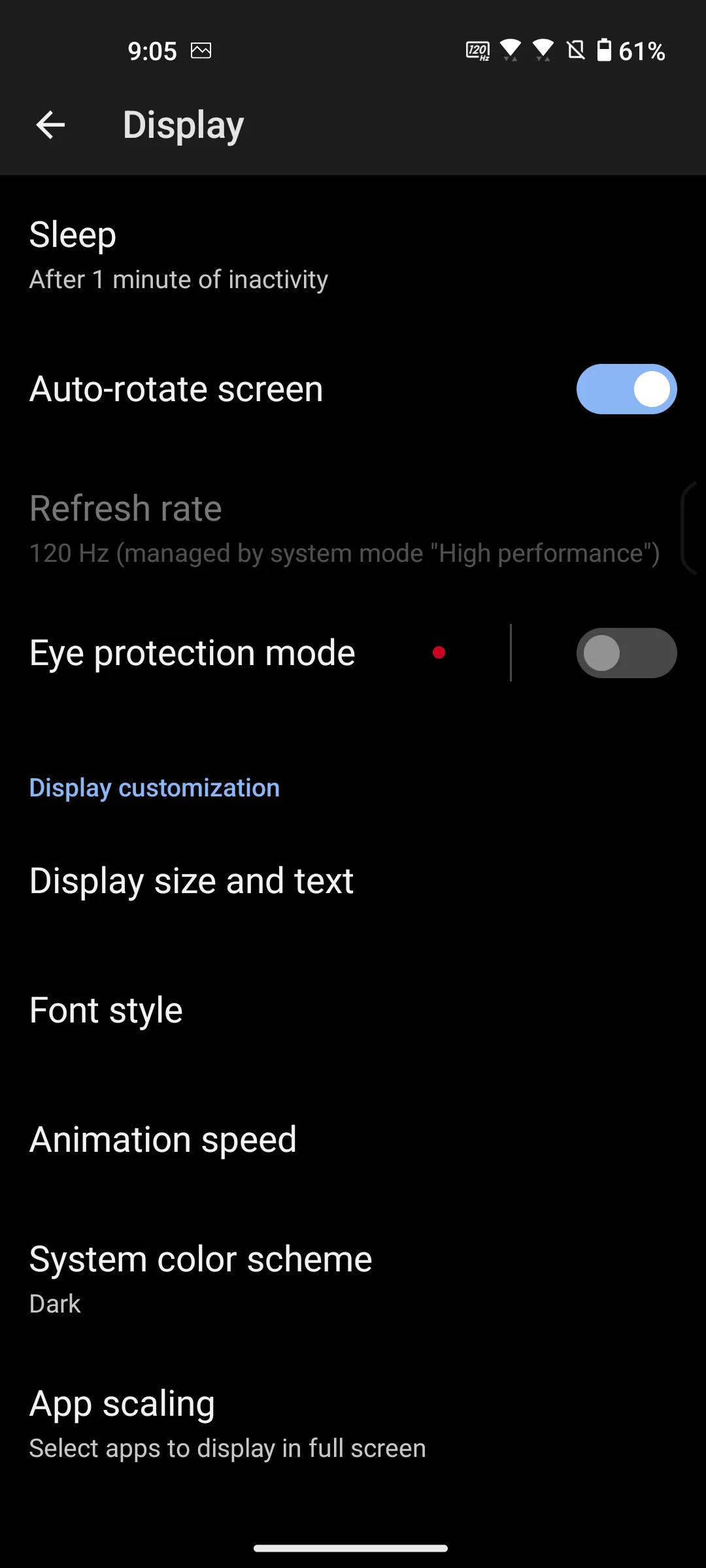 Zenfone 10 screen settings