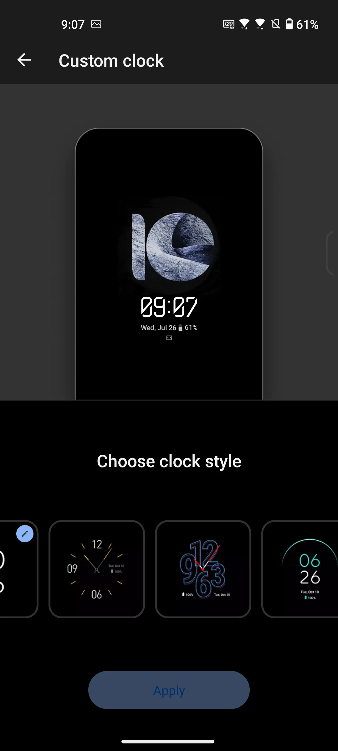 Zenfone 10 AoD settings