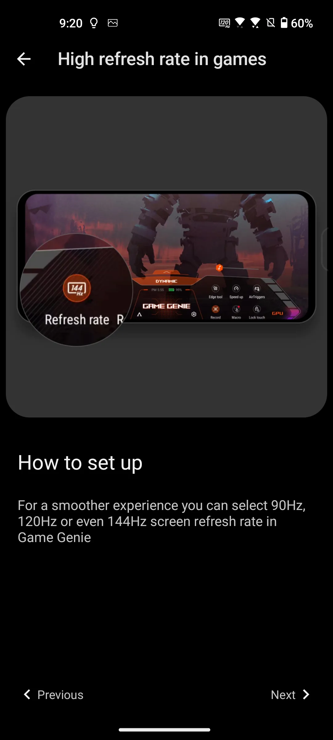 Zenfone 10 refresh rate