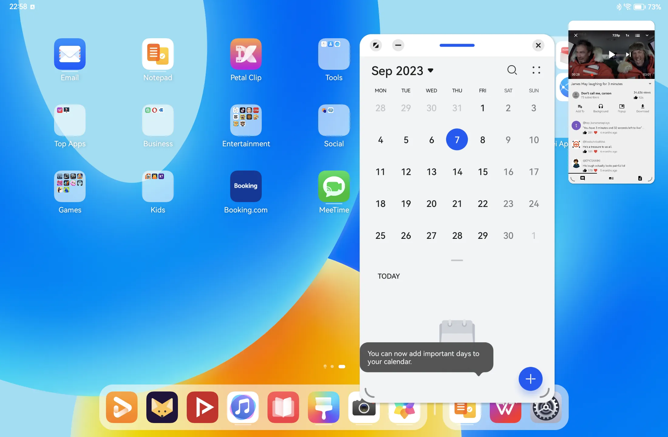 Huawei MatePad 11.5" UI