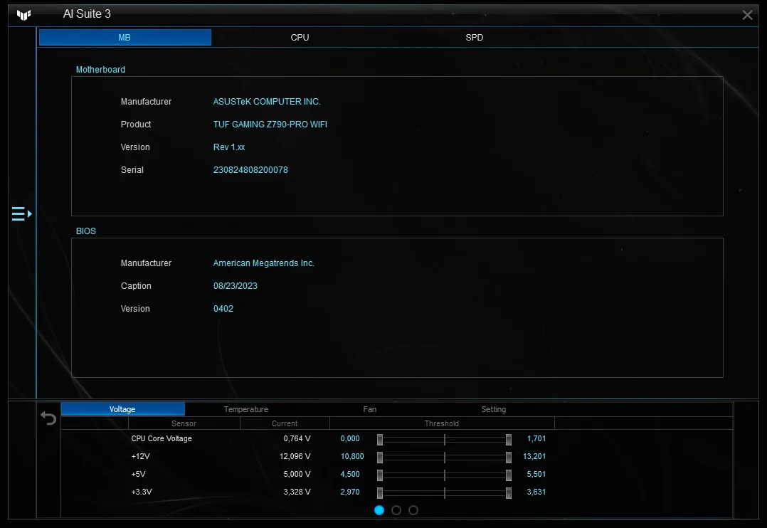 ASUS TUF GAMING Z790-PRO WIFI