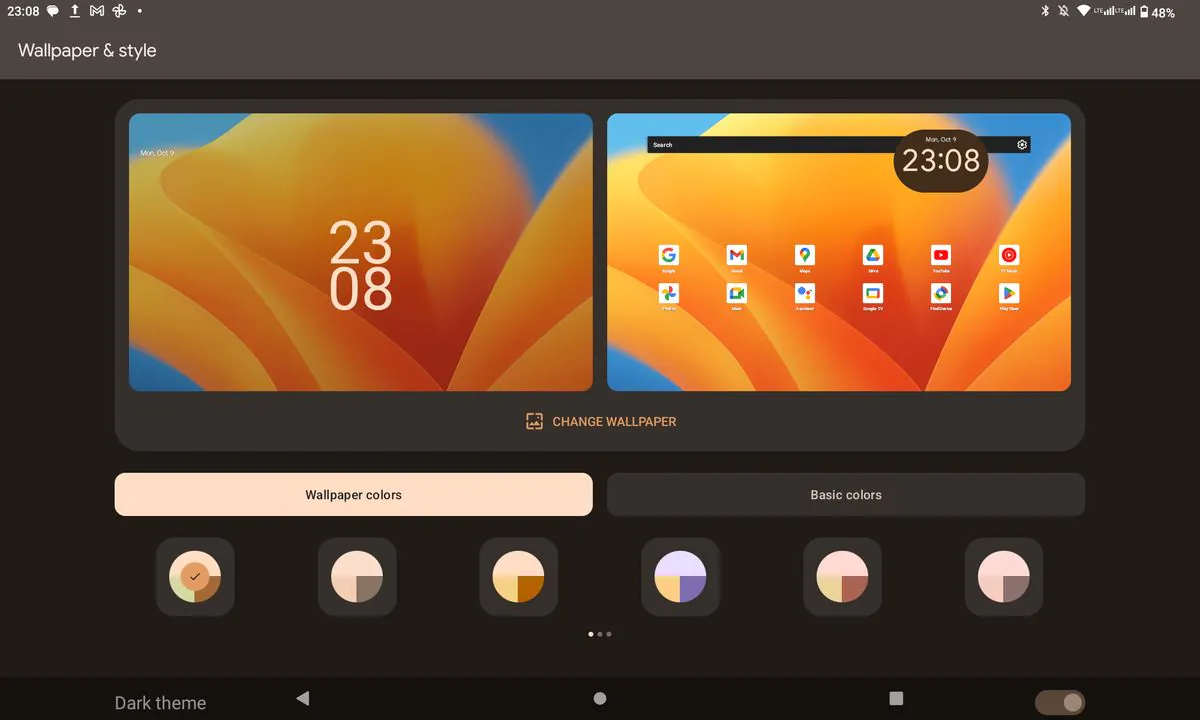 Cubot Tab 40 home screen customization