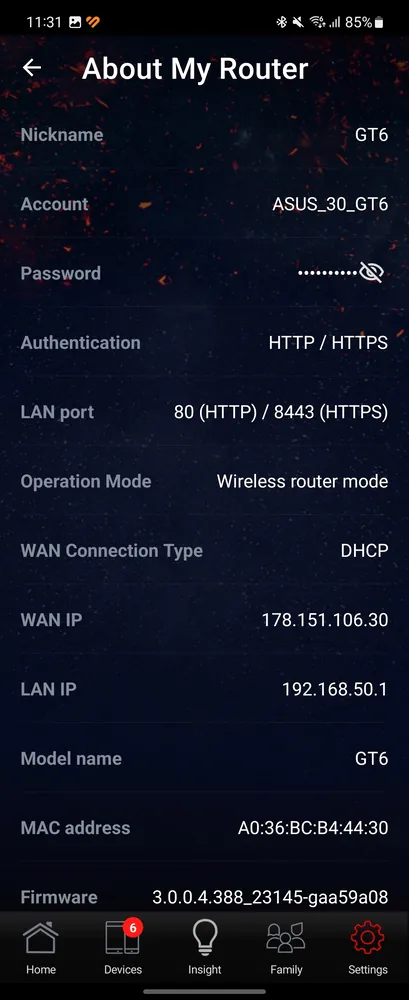 ROG GT6-ASUS Router