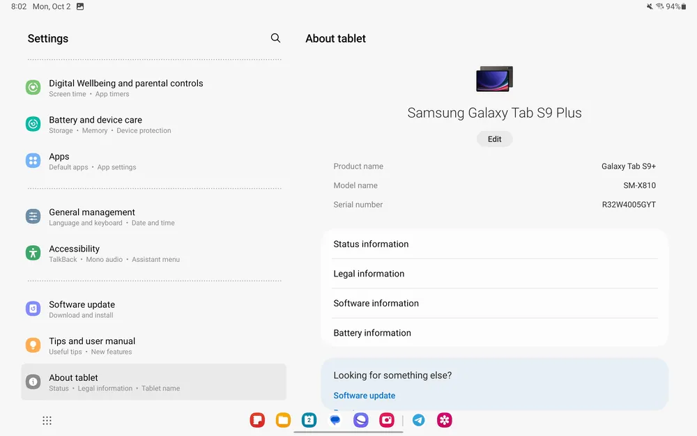 Samsung Galaxy Scheda S9 Plus