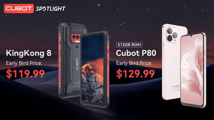 CUBOT P80 with 512 GB of memory and 5200 mAh battery announced