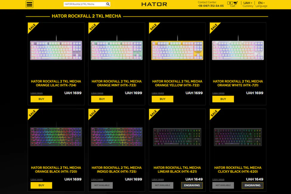 Hator Rockfall 2 Mecha TKL