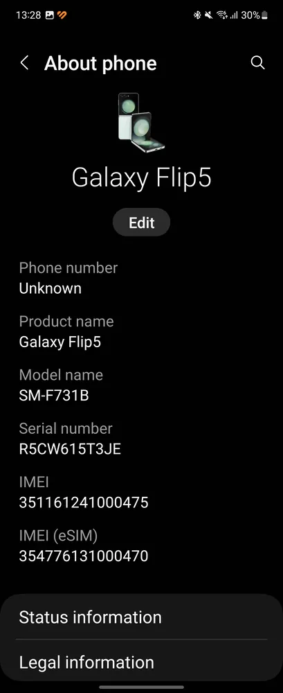 Samsung Galaxy Flip 5-OneUI