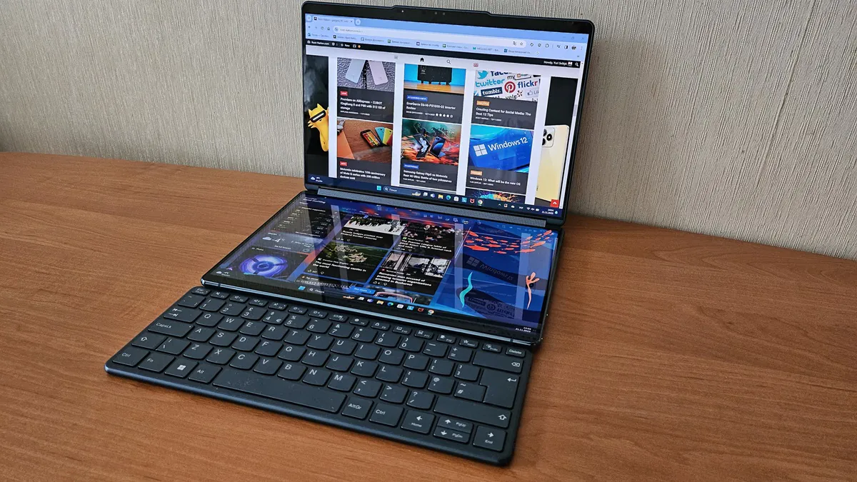 Обзор Lenovo Yoga Book 9i: ноутбук-трансформер с двумя дисплеями