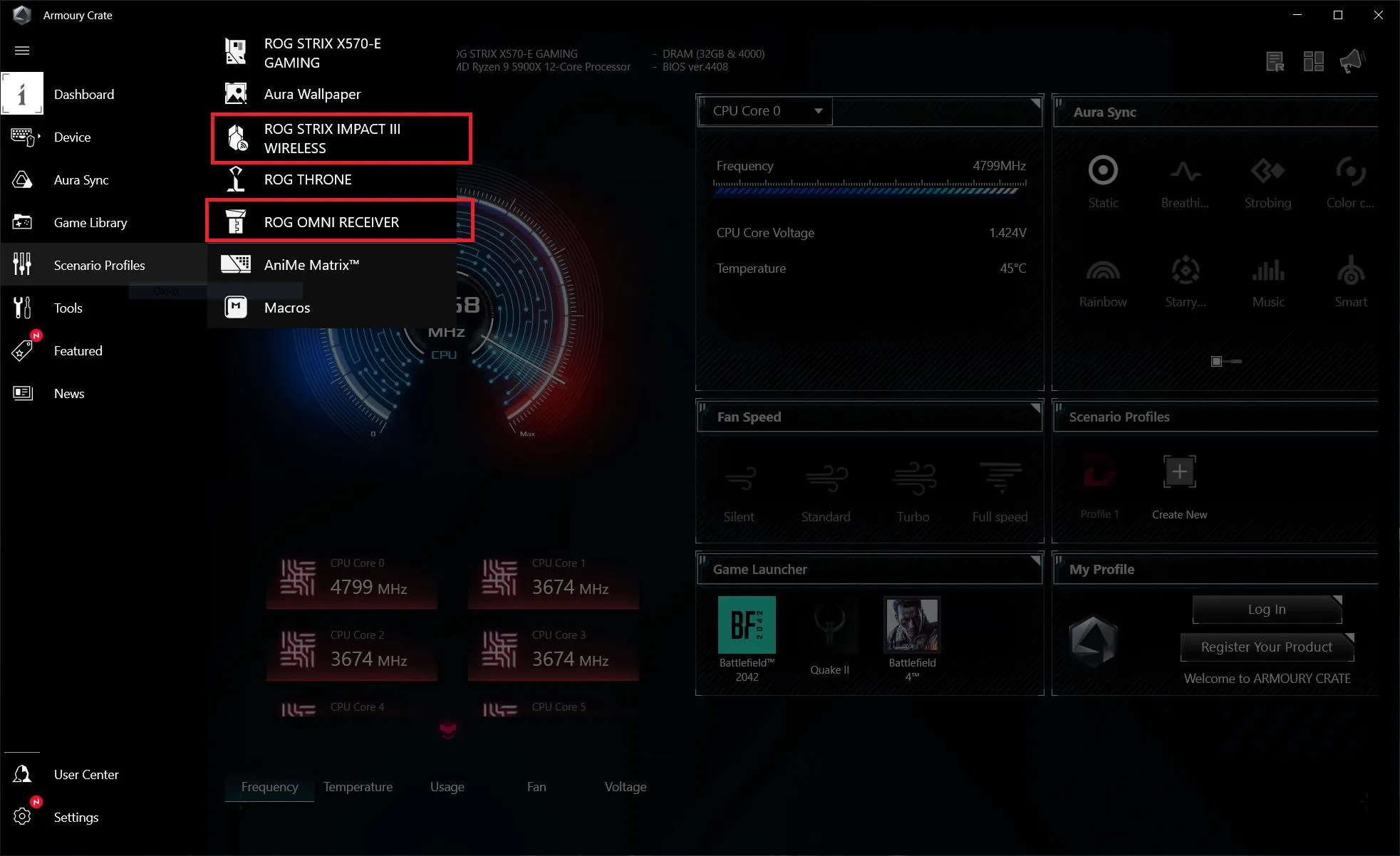 ASUS ROG Strix Impact III Wireless