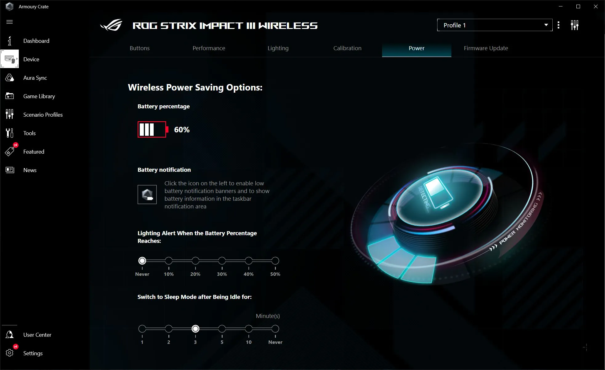 ASUS ROG Strix Impact III Wireless