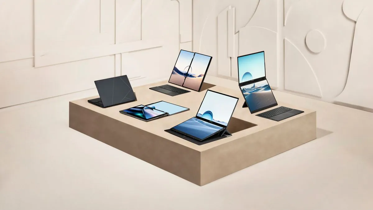 ASUS anunciado em #CESMonitor 2024 com painel OLED flexível e laptops com IA