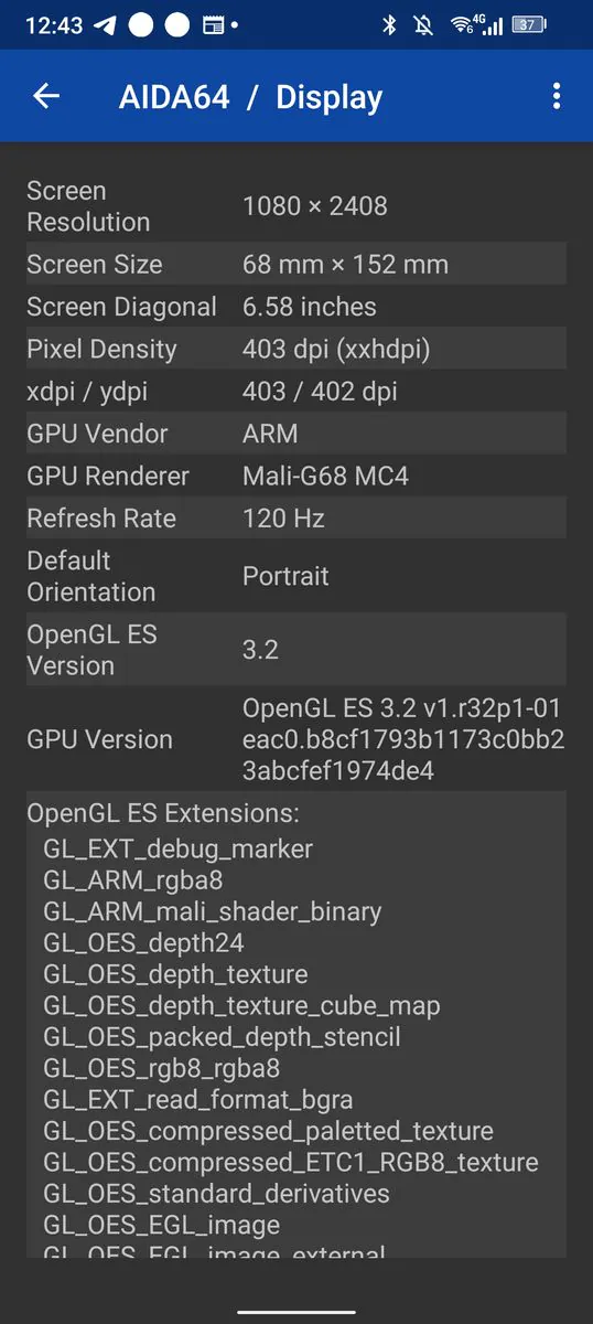 DOOGEE V30 Pro AIDA64 info