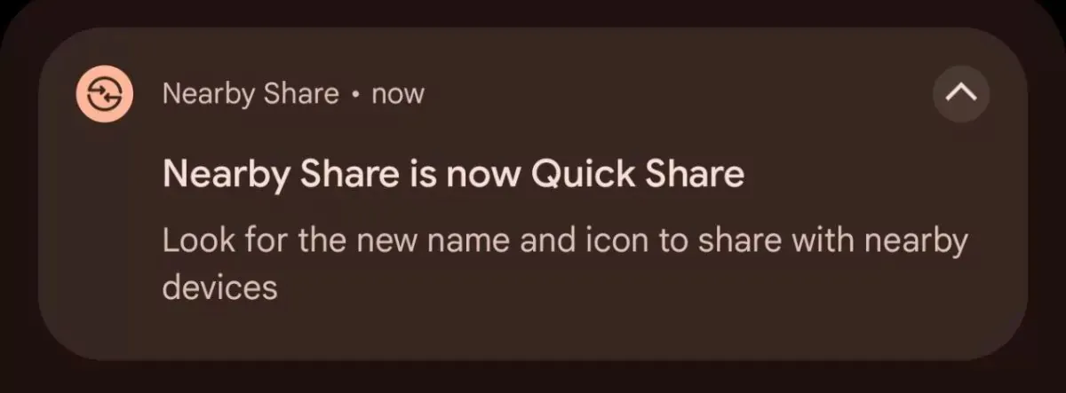 Google's Nearby Share becomes Quick Share