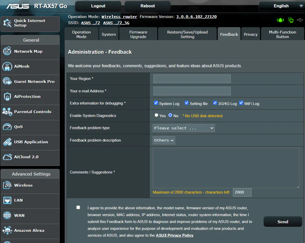 ASUS RT-AX57 Go