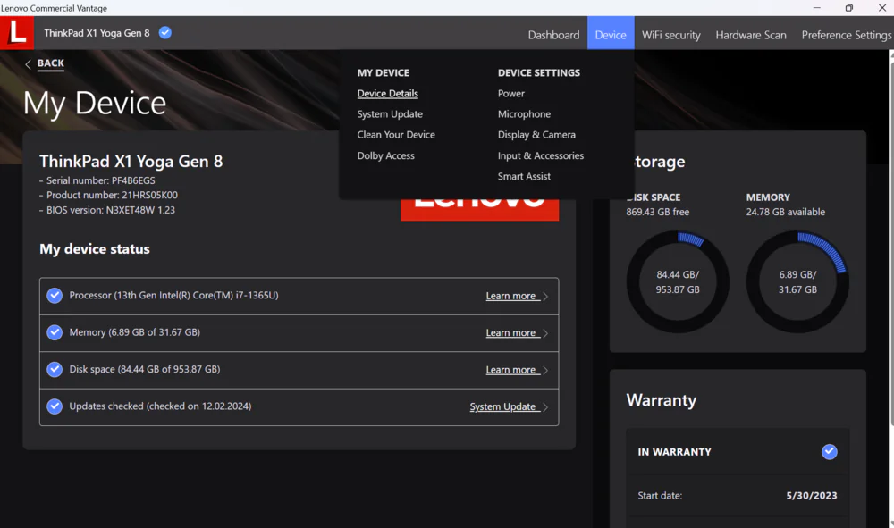 Lenovo ThinkPad X 1 Yoga Gen 8