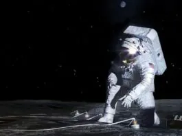 Астронаутите на Артемида на Месечината