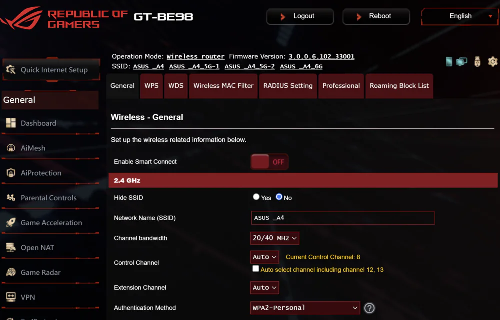 ASUS ROG 狂喜GT-BE98