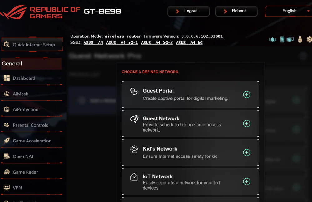 ASUS ROG 狂喜GT-BE98