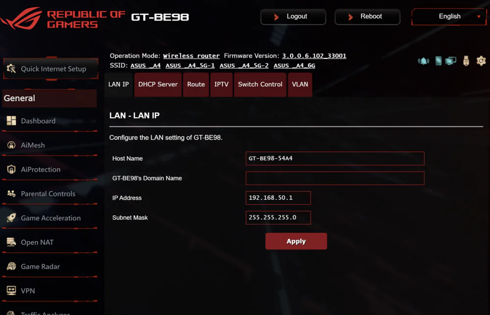 ASUS ROG 狂喜GT-BE98