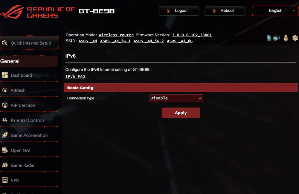 ASUS ROG 狂喜GT-BE98