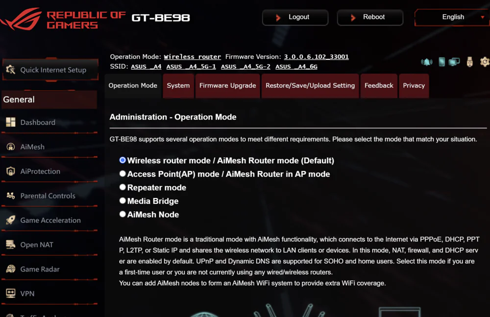 ASUS ROG 狂喜GT-BE98