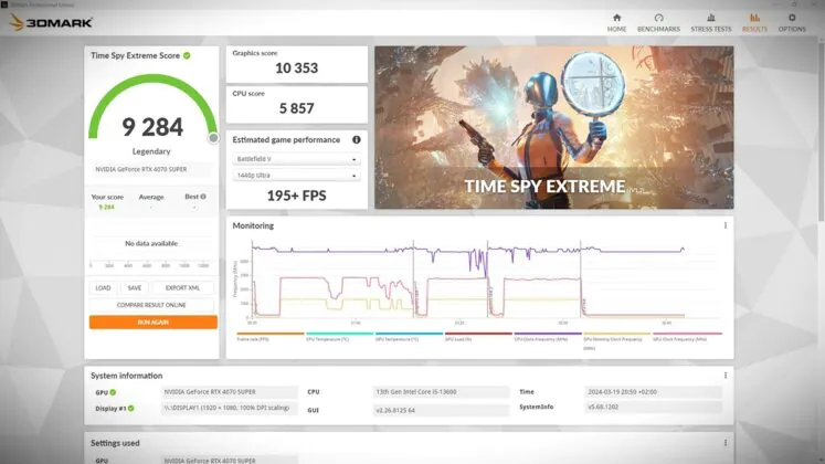 ASUS TUF Gaming GeForce RTX 4070 SUPER OC 12GB