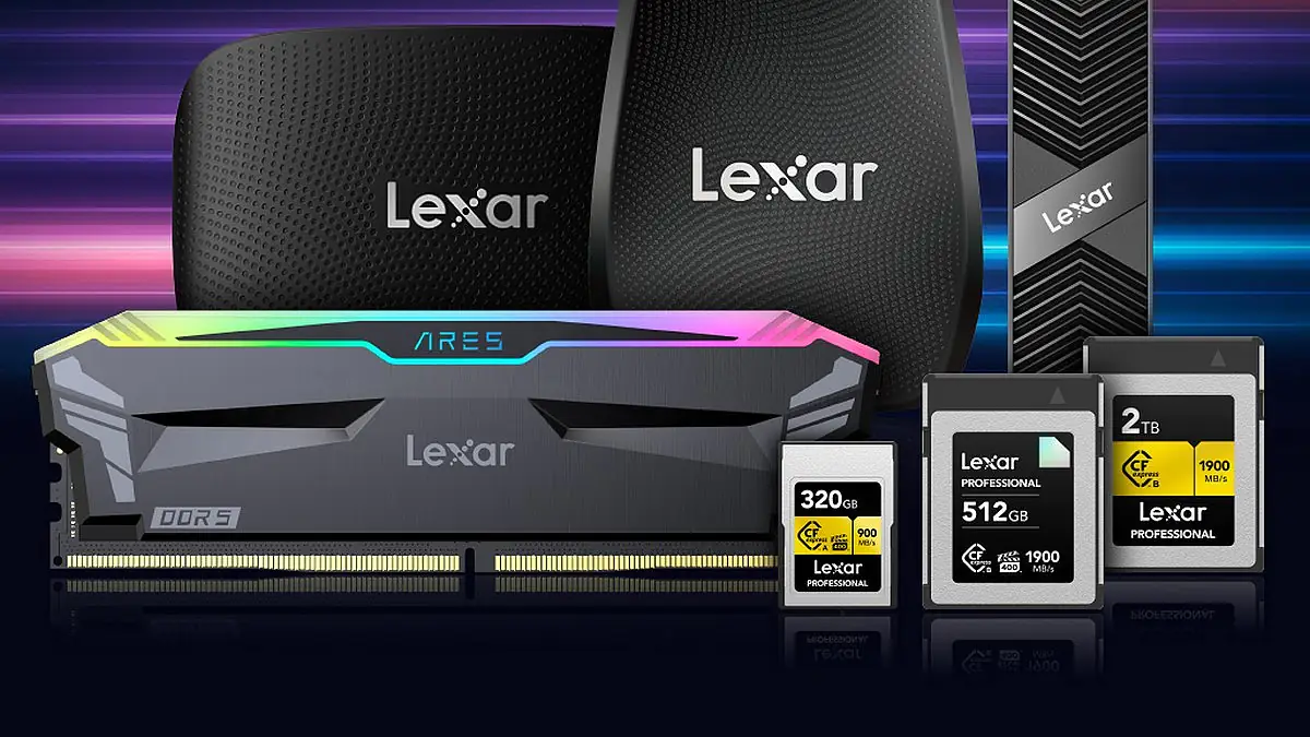 Преглед на линията памет Lexar: RAM, SSD, USB флаш устройства и SDXC карти