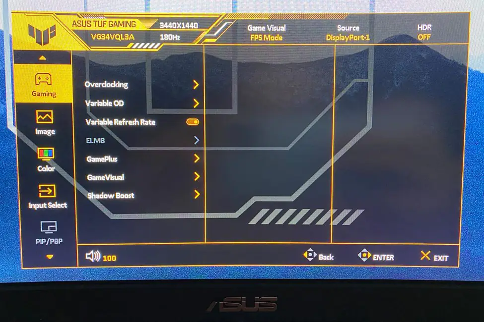 ASUS TUF Gaming VG34VQL3A