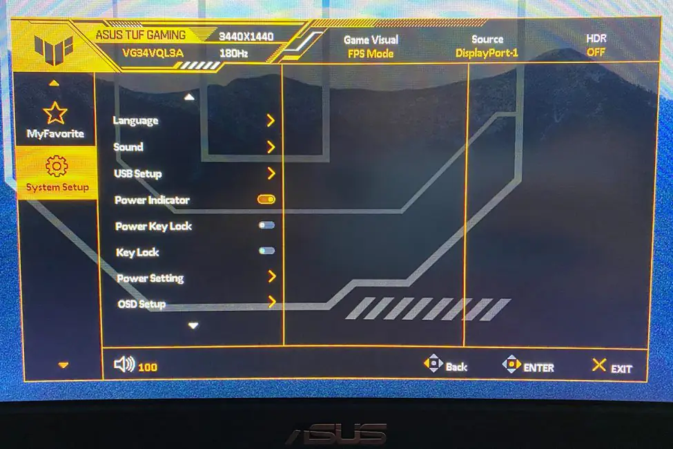 ASUS TUF Gaming VG34VQL3A