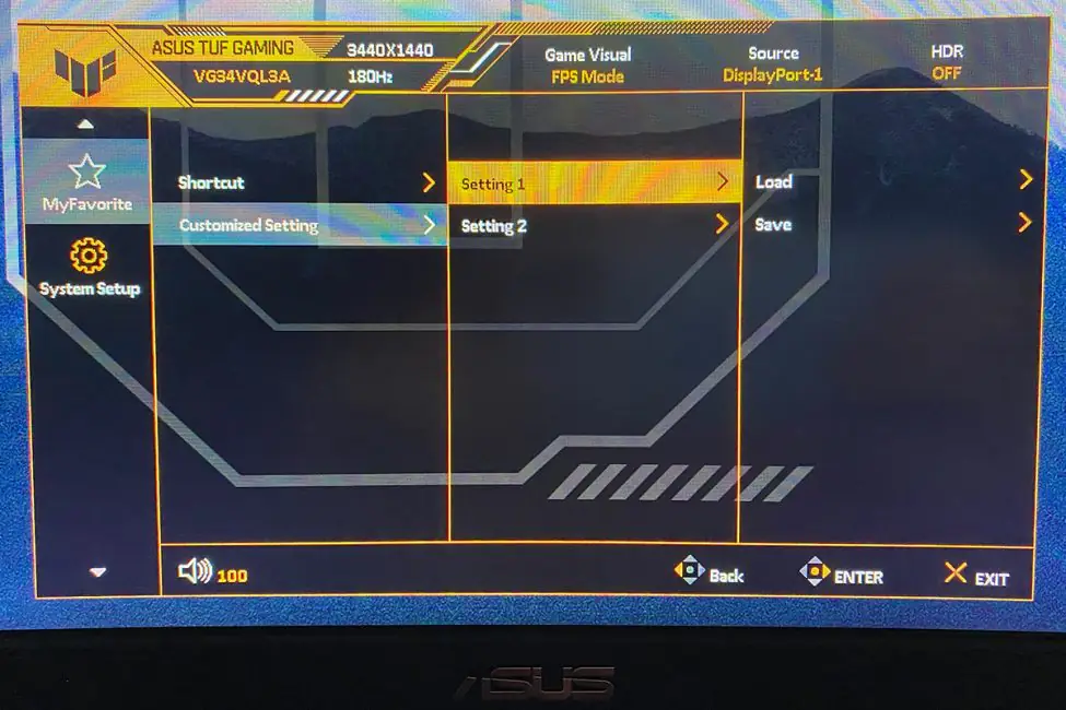 ASUS TUF Gaming VG34VQL3A