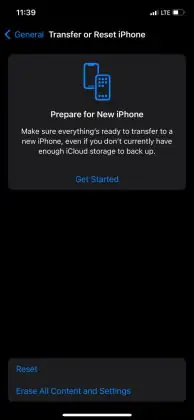 How to reset an iPhone