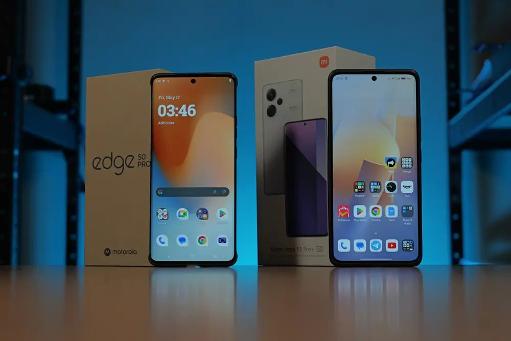 Motorola Edge 50 Pro contre Xiaomi Redmi Remarque 13 Pro + 5G