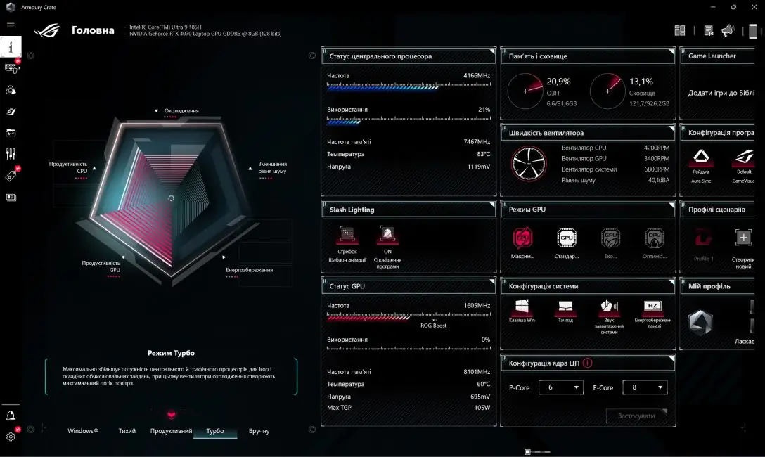 ASUS ROG Zéphyrus G16 2024 (GU605MI-QR064W)