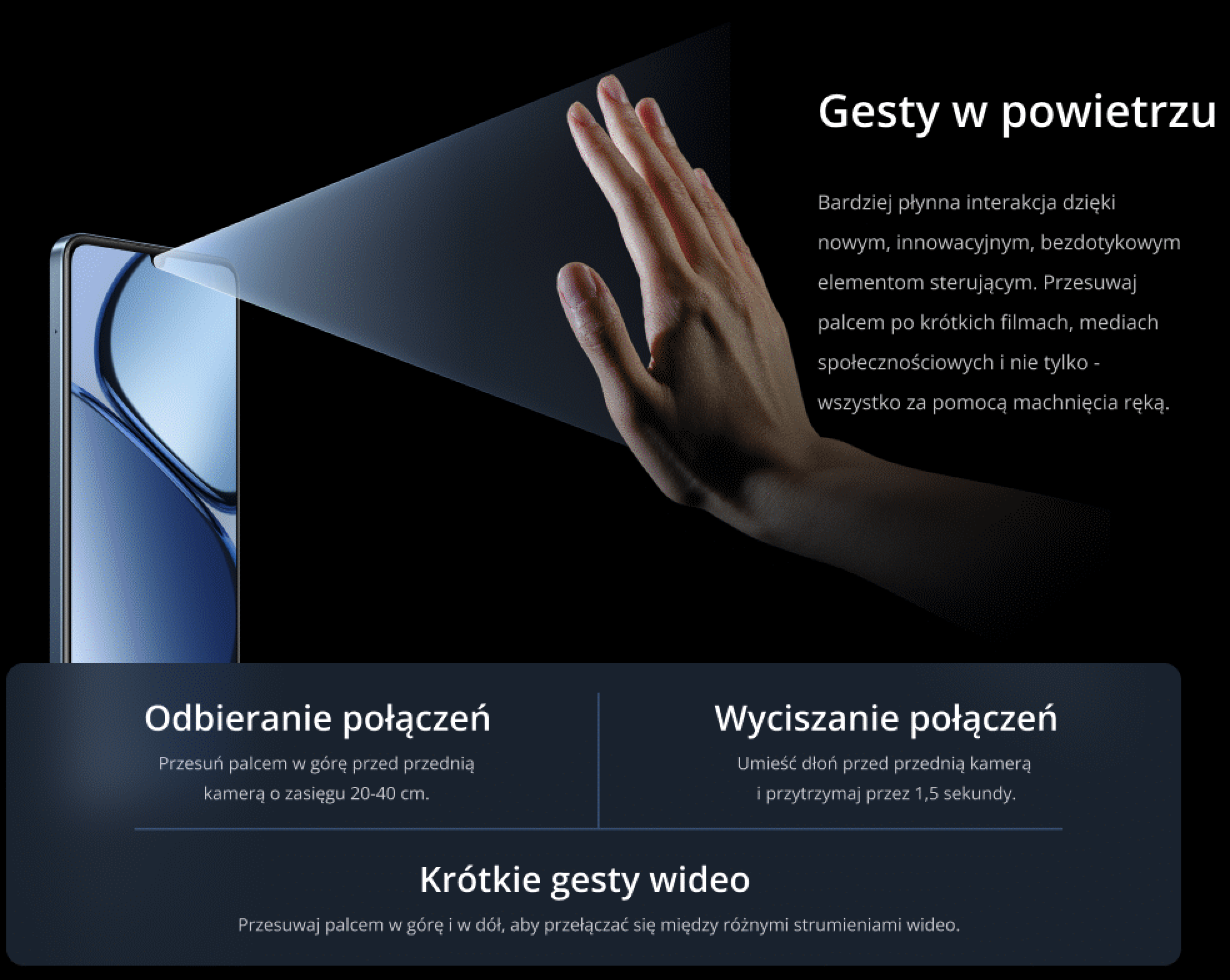 gesty powietrzne realme