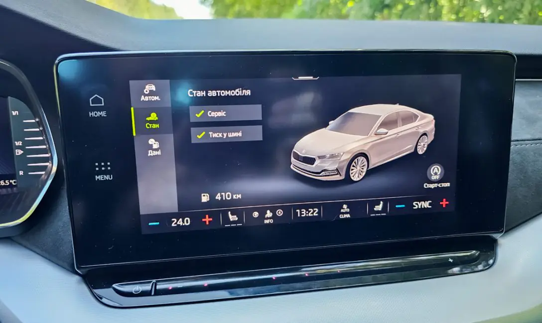 Škoda Octavia A8 Unterhaltungs- und Informationssystem