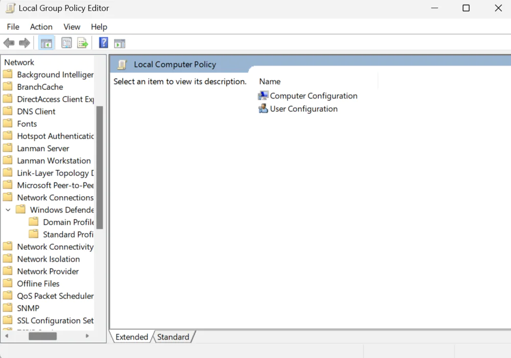 Windows Defender Firewall