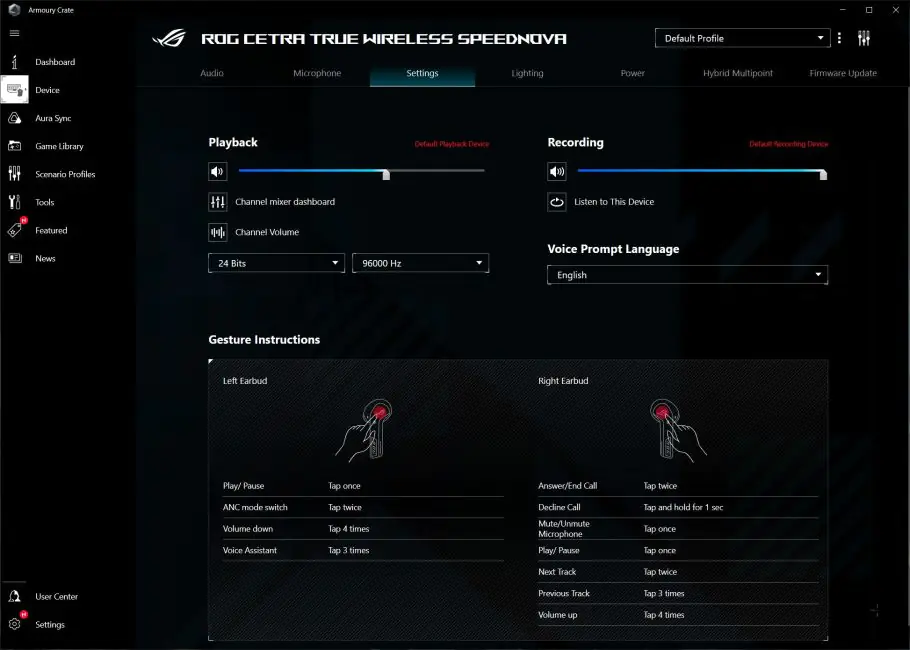 ASUS ROG Cetra True Wireless SpeedNova