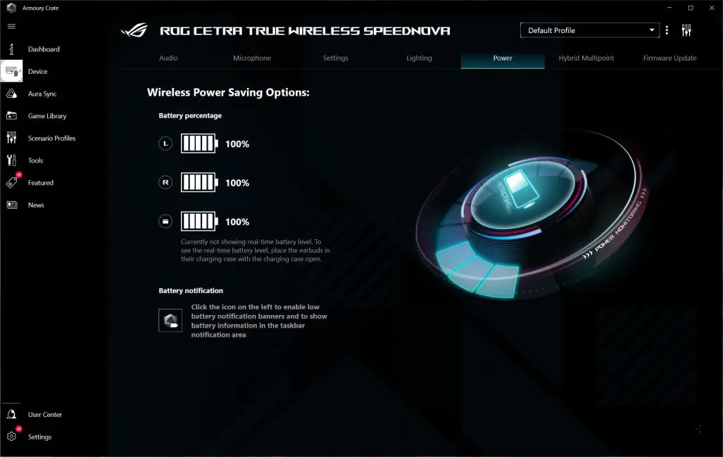 ASUS ROG Cetra True Wireless SpeedNova