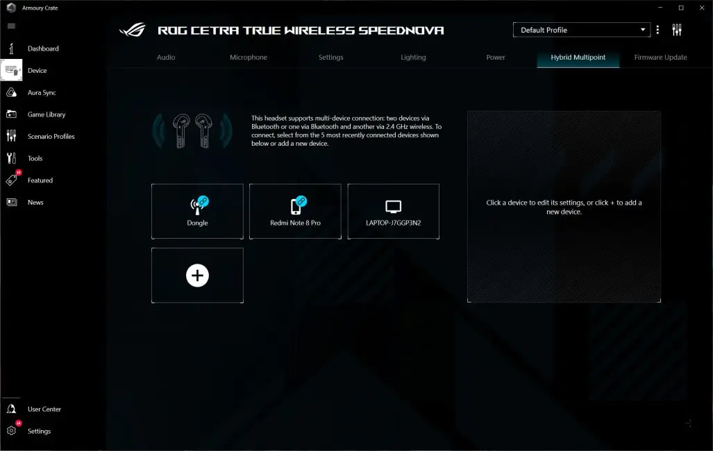 ASUS ROG Cetra True Wireless SpeedNova