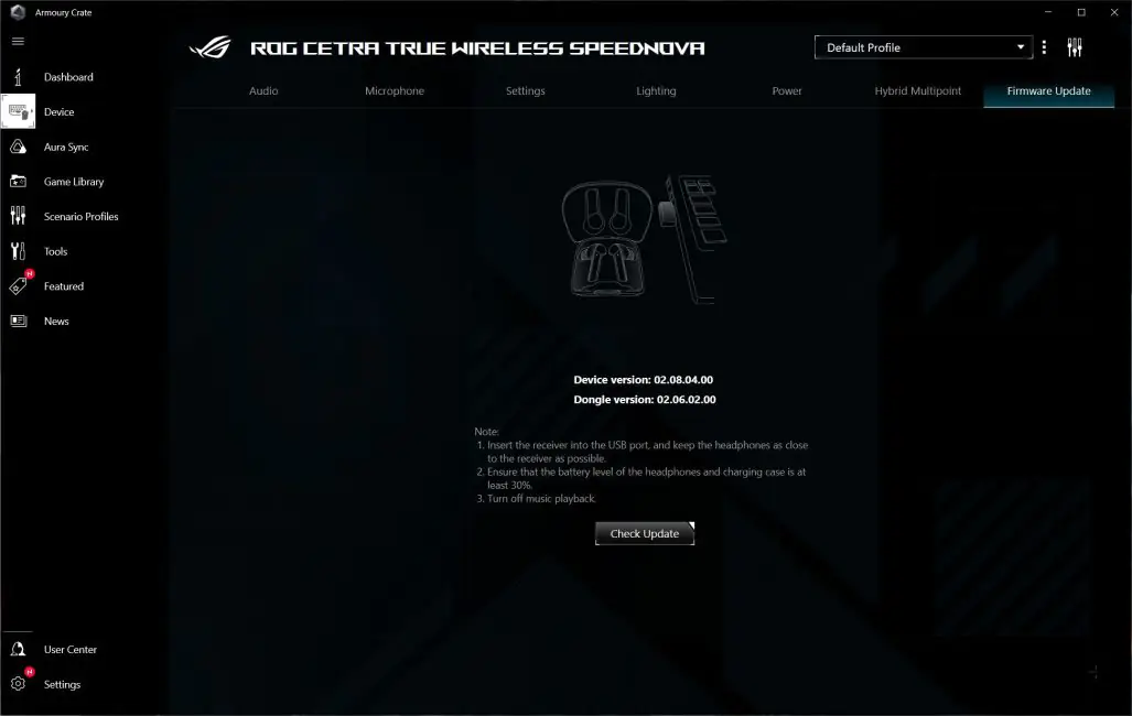 ASUS ROG Cetra True Wireless SpeedNova