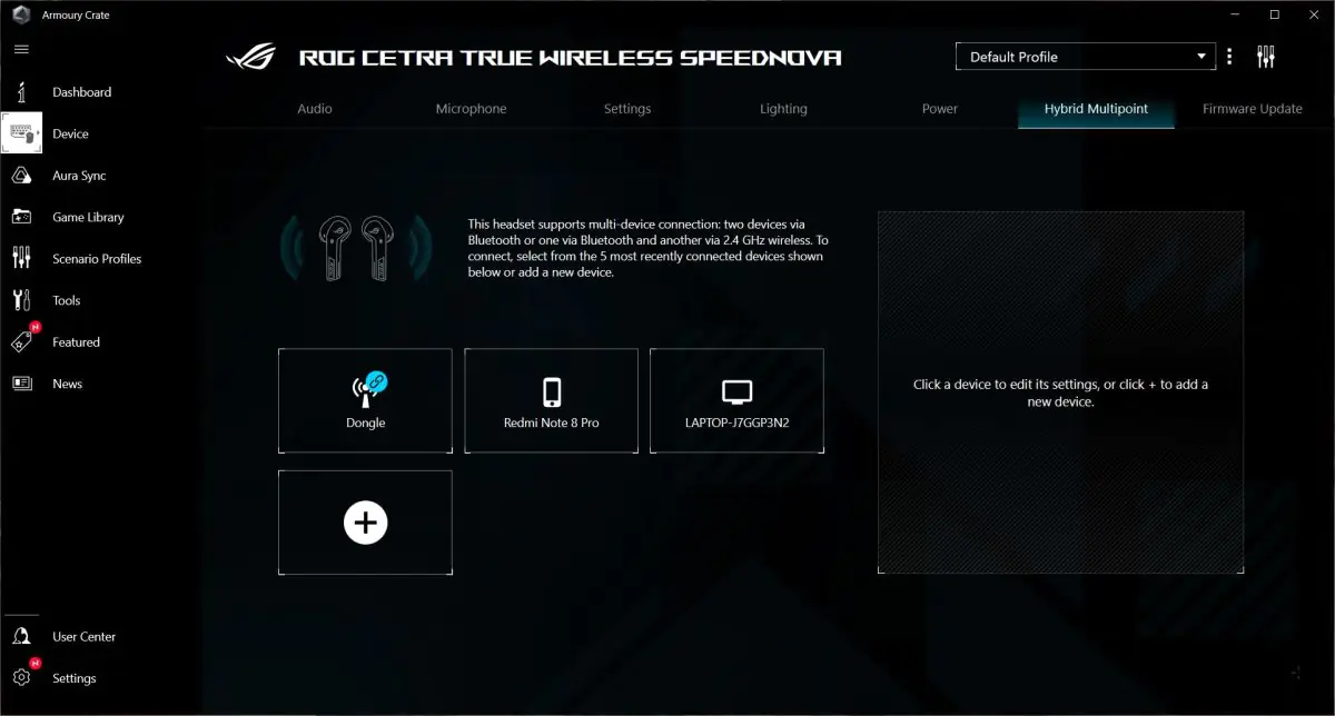 ASUS ROG Cetra True Wireless SpeedNova