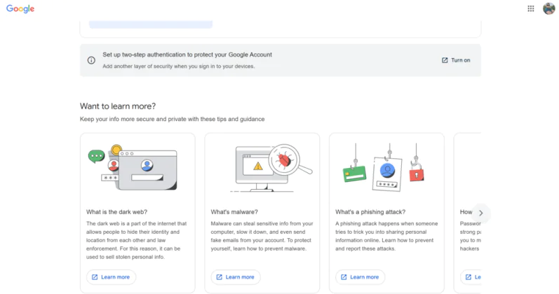 Dark web report