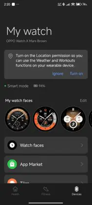 Oppo Watch X