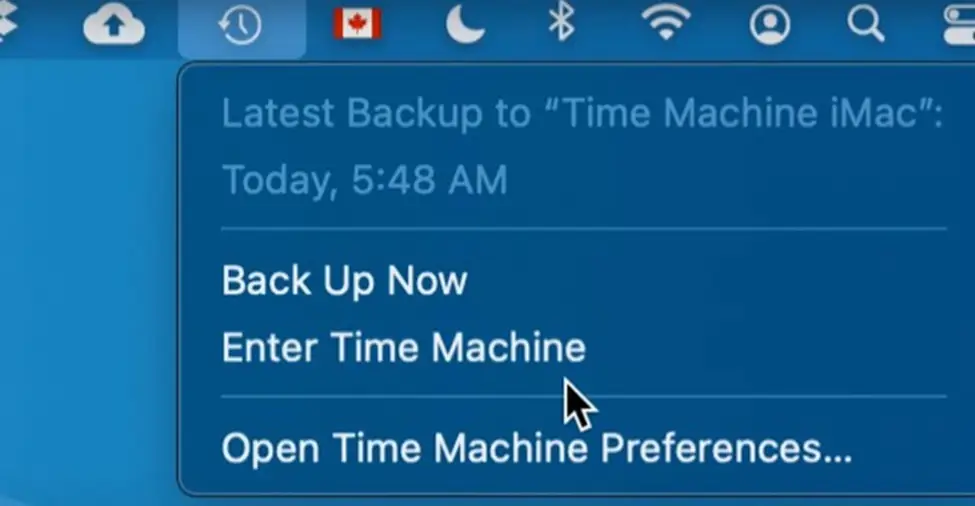 Използвайте Time Machine Backup