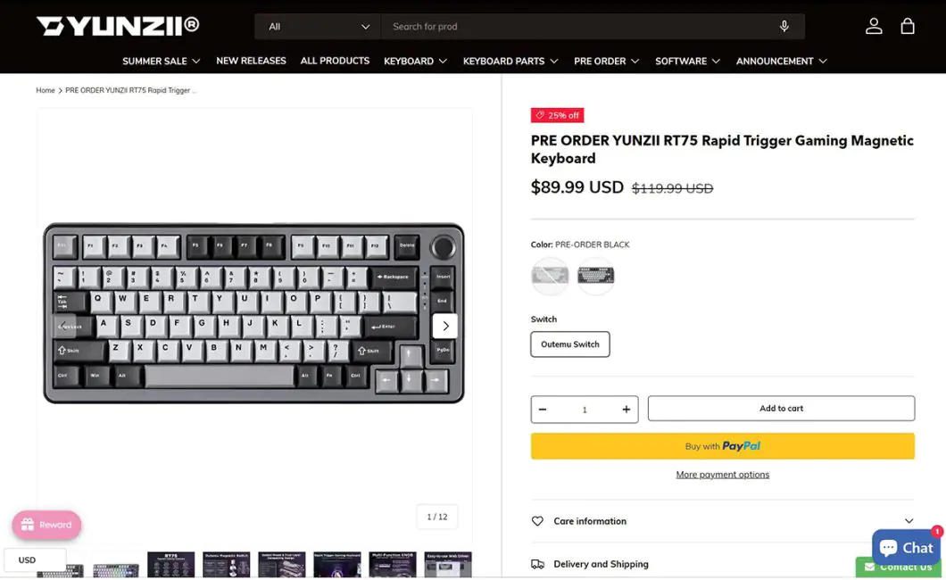 YUNZII RT75