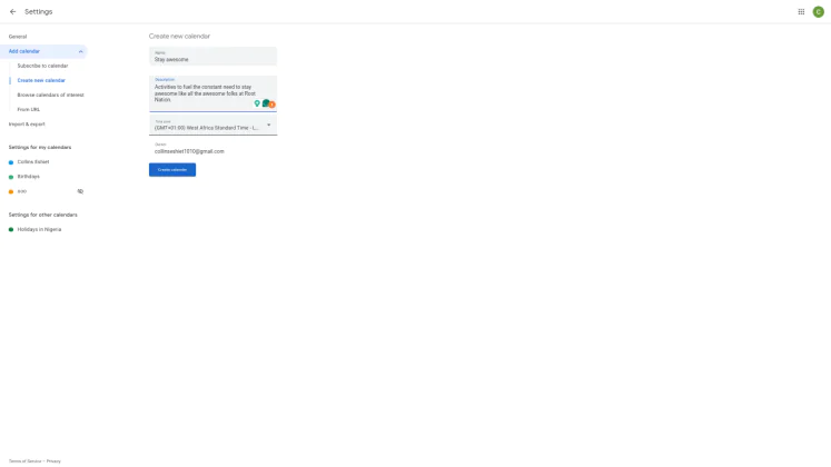 Google Календарь
