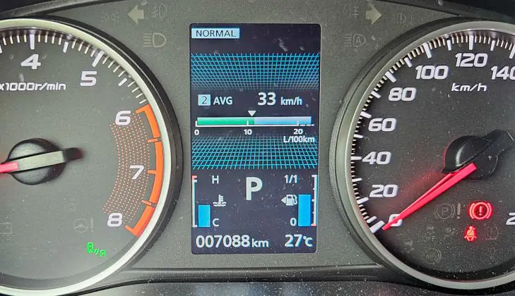Mitsubishi Eclipse Cross - dashboard settings